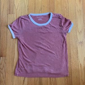 a pink top from american eagle